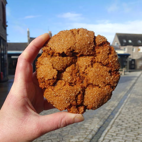 Ginger panela crunch sourdough cookie